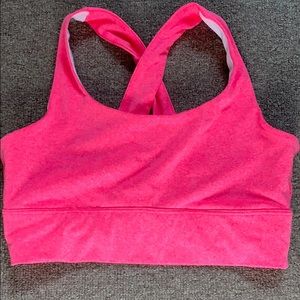 GapFit bright pink sport bra size S